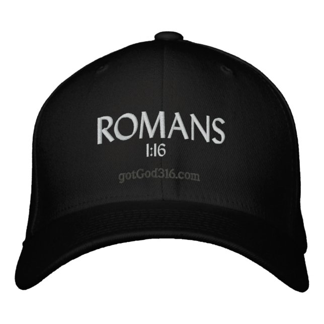 ROMANS gotGod316.com 1:16 Wool Embroidered Hat (Front)