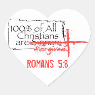 Romans Heart Heart Sticker