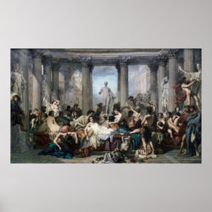 Romans in the Decadence of the Empire Poster
