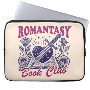 Romantasy book club laptop sleeve