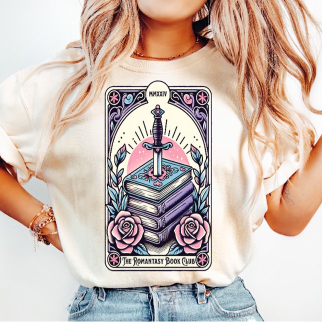 Romantasy Book Club Sword & Roses T-Shirt Tri-Blend Shirt (Creator Uploaded)