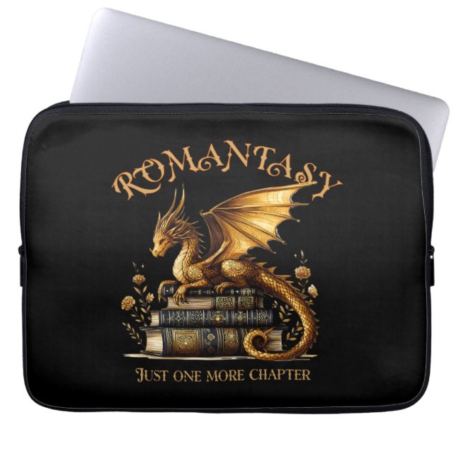 Romantasy Dragon Books Just one more chapter Laptop Sleeve (Front)
