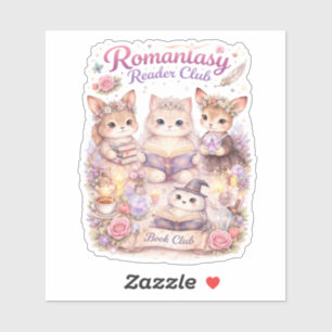 Romantasy Reader Club Custom-Cut Vinyl Sticker