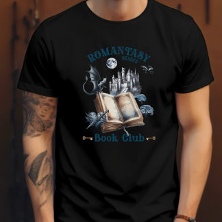Romantasy Reader Dragon Book Club Castle T-Shirt