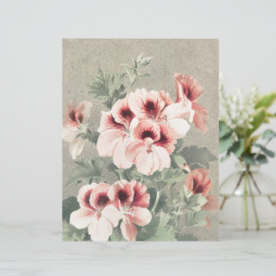 Romantic 2-Sided Vintage Cherry Blossom Stationary