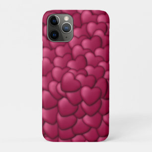 Romantic 3D Red Hearts Pattern-32322 iPhone 11 Pro Case
