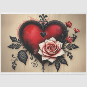 Romantic Abstract Gothic Tissue Paper