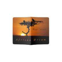 Romantic African Dream sunset photo with text