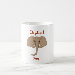 Romantic African elephants Day Coffee Mug