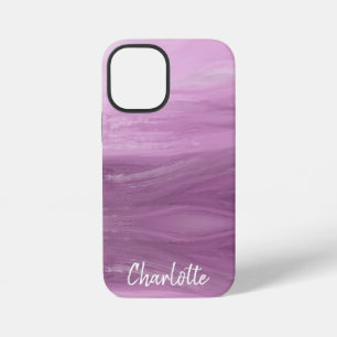Romantic Amethyst brushstrokes iPhone 12 Mini Case