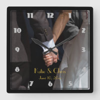 Romantic and Elegant Wedding Couple Holding Hands