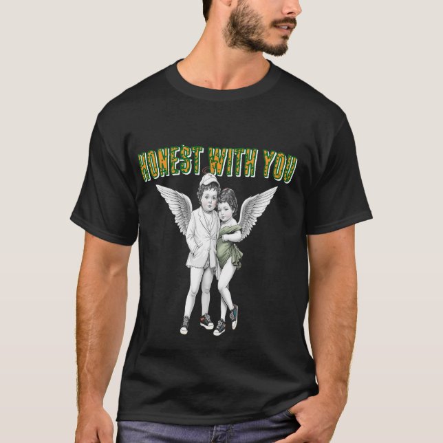 Romantic Angel Couple Designs T-Shirt (Front)