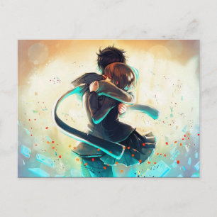 Romantic Anime Postcard