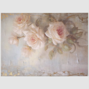 Romantic Antique Pink and Gold Design Series 13 Tissue Paper