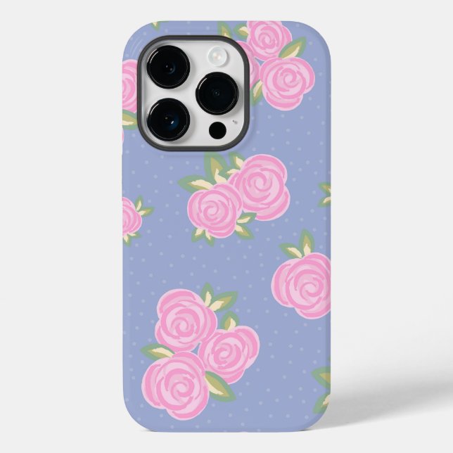 Romantic Antique Rose Design Case-Mate iPhone Case (Back)