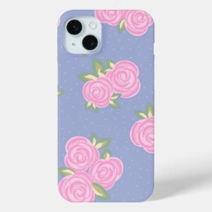 Romantic Antique Rose Design iPhone 15 Mini Case