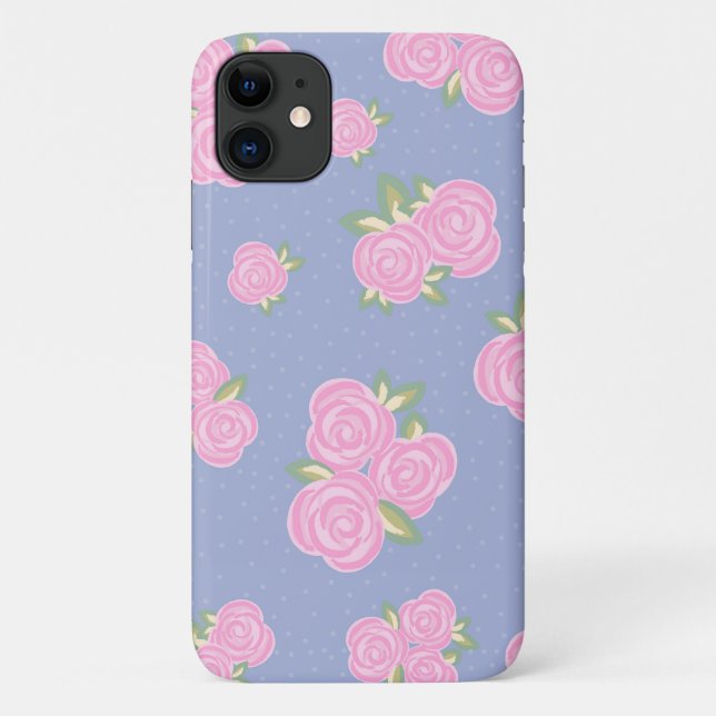 Romantic Antique Rose Design Case-Mate iPhone Case (Back)