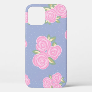 Romantic Antique Rose Design iPhone 12 Case