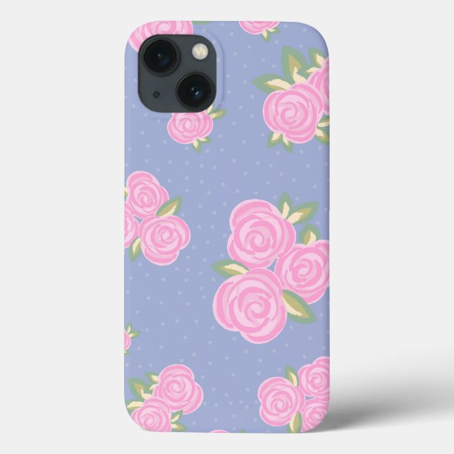 Romantic Antique Rose Design Case-Mate iPhone Case (Back)