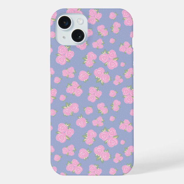 Romantic Antique Rose Design iPhone Case (Back)