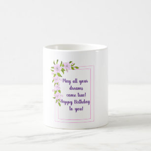 Romantic Apple tree flowers birthday Minimalist  Coffee Mug