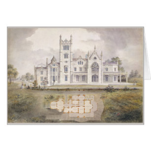 Romantic Architecture Watercolor Elegant Blank