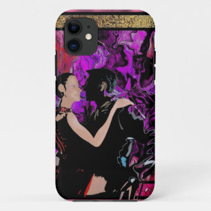 Romantic Art Deco style dancers iPhone 11 Case