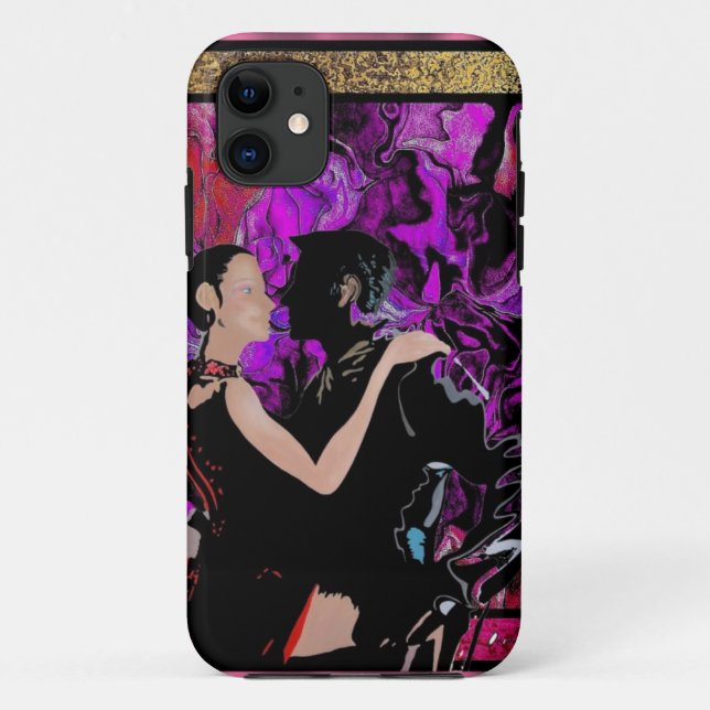 Romantic Art Deco style dancers Case-Mate iPhone Case (Back)