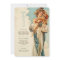 Romantic Art Nouveau Wedding Menu Card