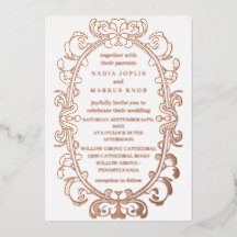 romantic art nouveau wedding rose