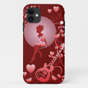 Romantic artistic vector iPhone 5 case with Girl