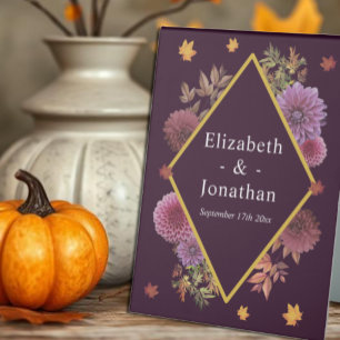Romantic Autumn Dahlia Wedding