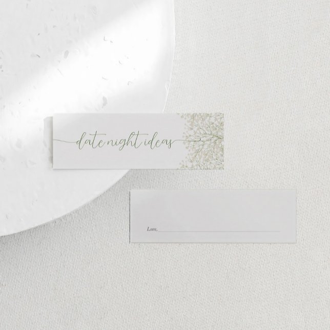 Romantic Baby's Breath Date Night Ideas Card (Creator Uploaded)