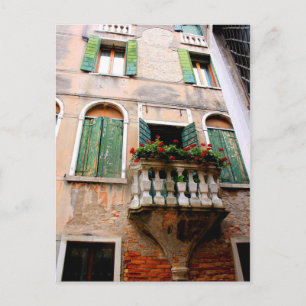 Romantic Balcony Perspective Postcard