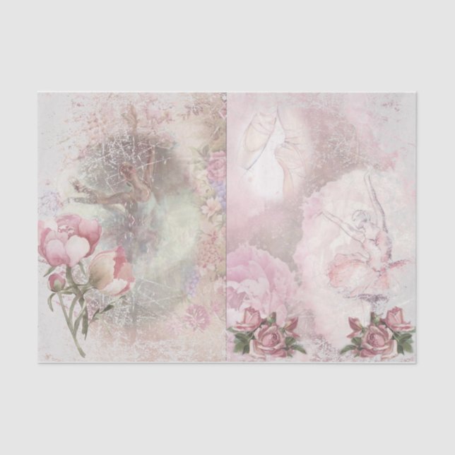 Romantic Ballerina Design Series 2 Tissue Paper (Front)