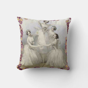 ROMANTIC BALLERINA THROW PILLOWS - BEDROOM DECOR