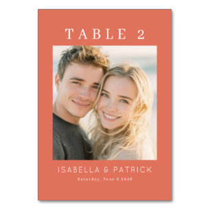 Romantic Beach Wedding Table Sign Number