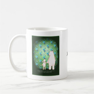 Romantic Bear and Bunny Couple Love Custom name  Coffee Mug
