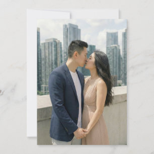 Romantic Beige Urban Photo Invitation