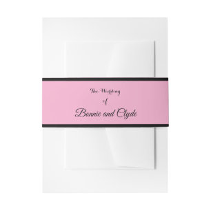 Romantic Belly Band Wrap for Wedding Invitations Invitation Belly Band