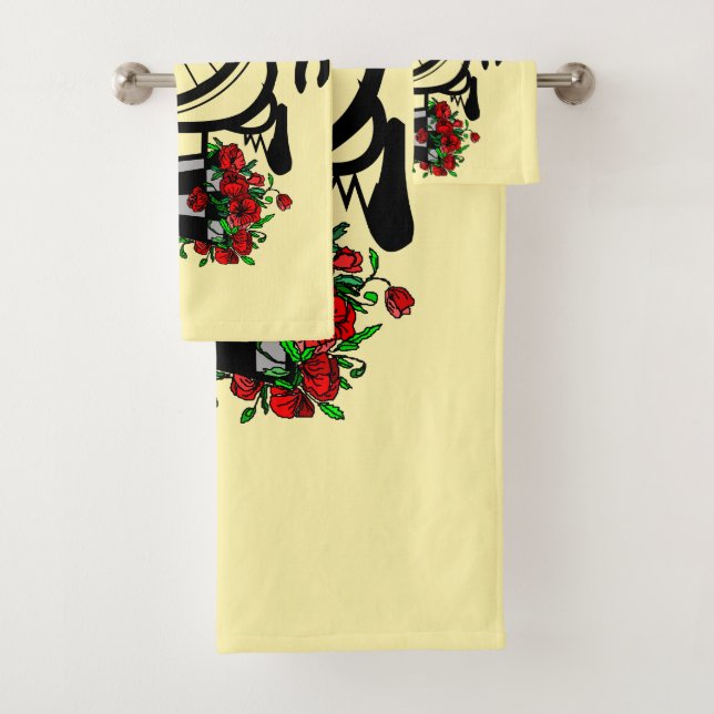 Romantic Bike Bath Towel Set (Insitu)