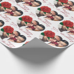 Romantic Birthday red rose photo Wrapping Paper<br><div class="desc">Red roses Wrapping Papers</div>