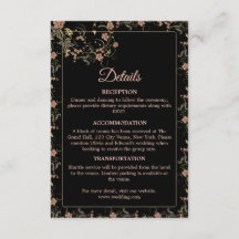 Romantic Black and Tea Pink Wedding 