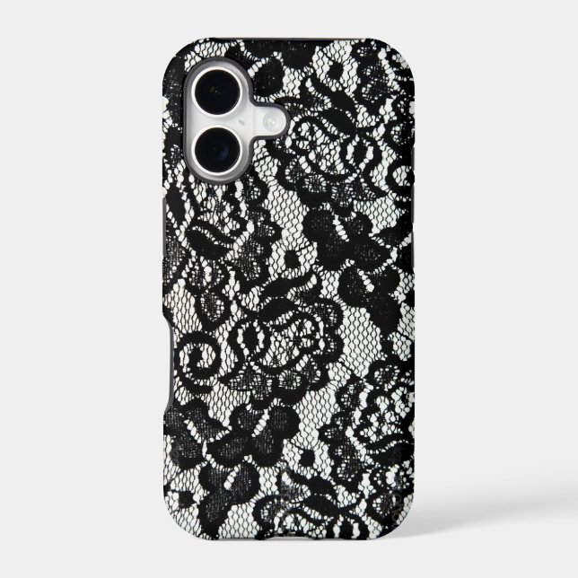 Romantic Black Lace Pattern. (Back)