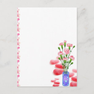 Romantic Blissful Blossoms Postcard