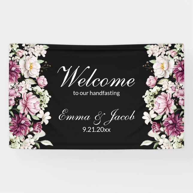  Romantic Bloom Floral Peony  Banner (Horizontal)
