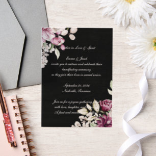 Romantic Bloom Floral Peony Vellum Invitations