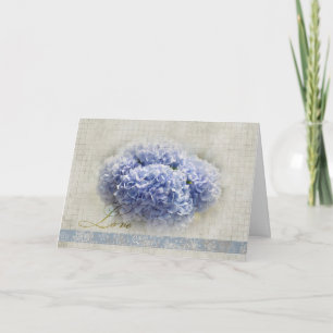 Romantic Blue Hydrangeas Card