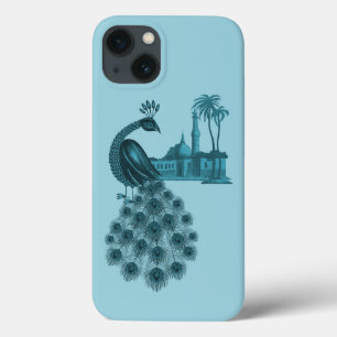 Romantic Blue Peacock iPhone 13 Case