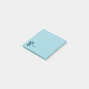 Romantic Blue Peacock Post-it Notes
